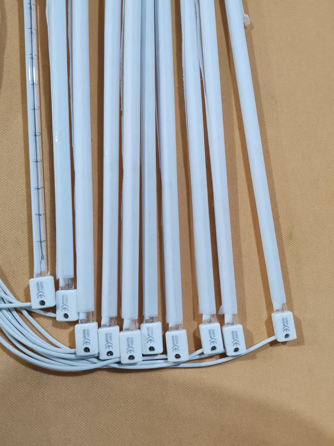 650mm1500w halogen infrared heat lamps for bottle blowing