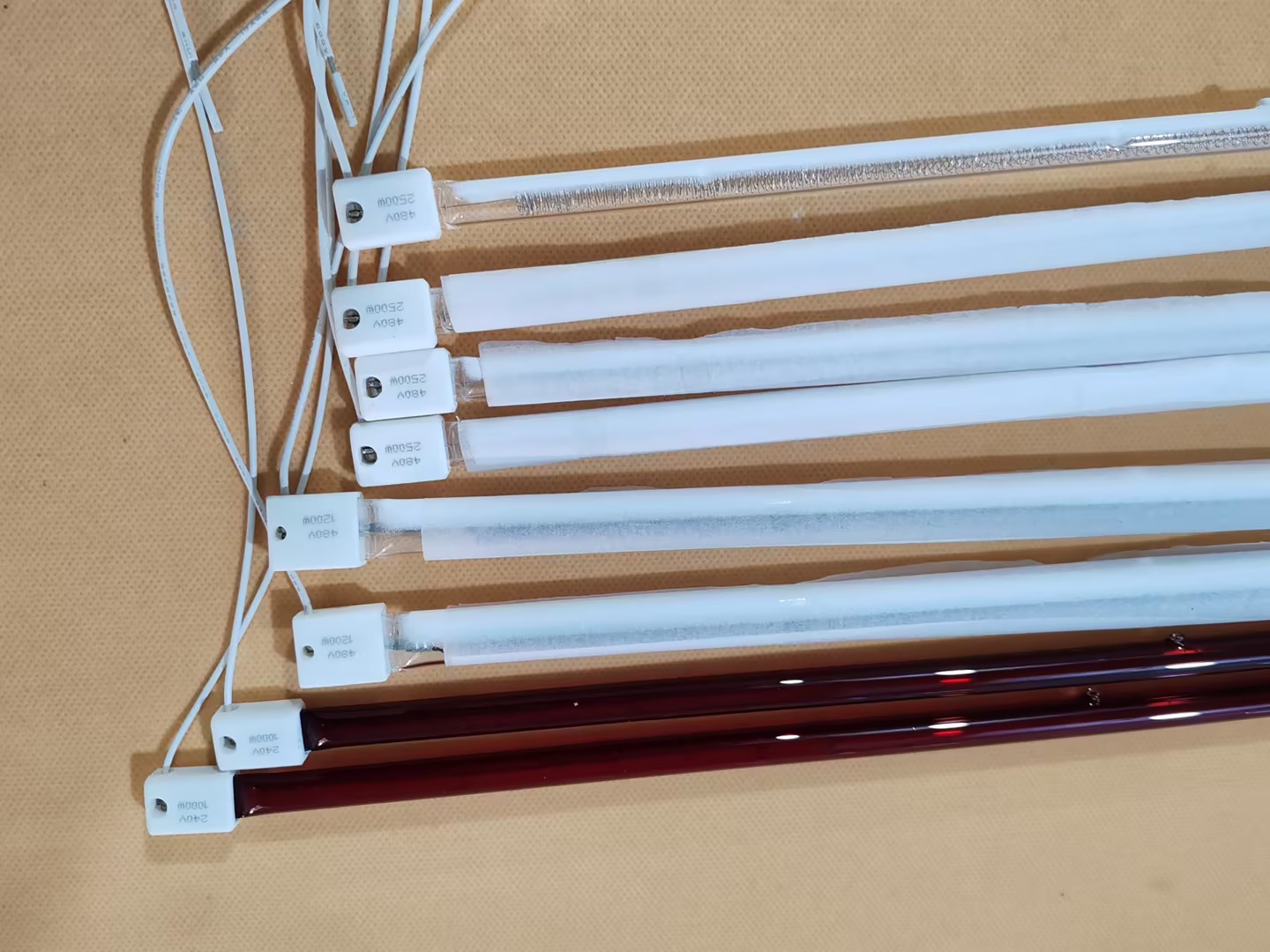 halogen heating lamp for printers