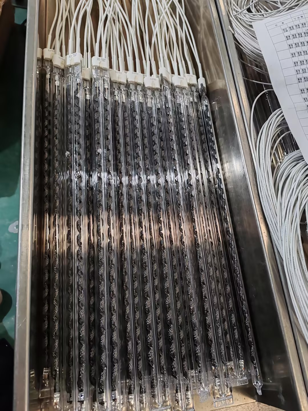 halogen heating lamp 460mm 1000w for blowing machines